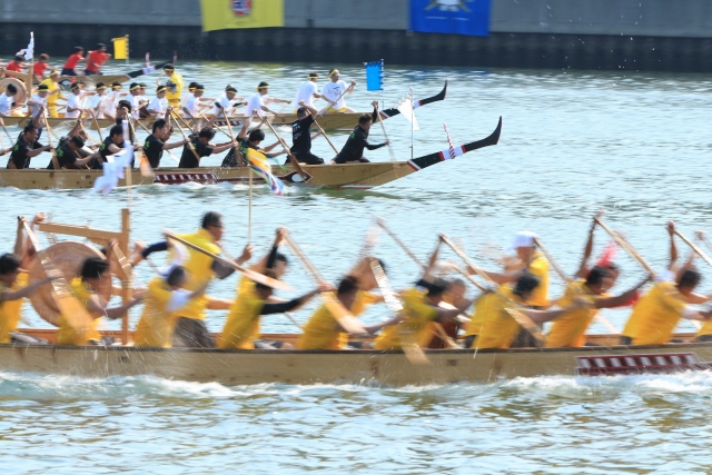 【2014/5/25撮影】ペーロン祭・海上の部